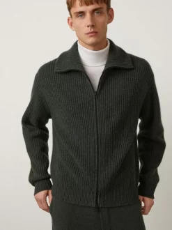 Cheap The Clement Zip Cashmere Cardigan Men Overshirts & Cardigans