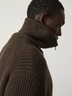 Fashion The Clement Zip Cashmere Cardigan Men Overshirts & Cardigans