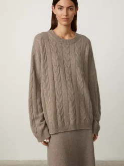 Discount The Vilma Sweater | Cable Knit Cashmere Sweater Women Women Sweaters